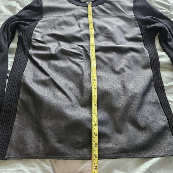 Vince Wool and Leather Sweater - Picture 12 of 14